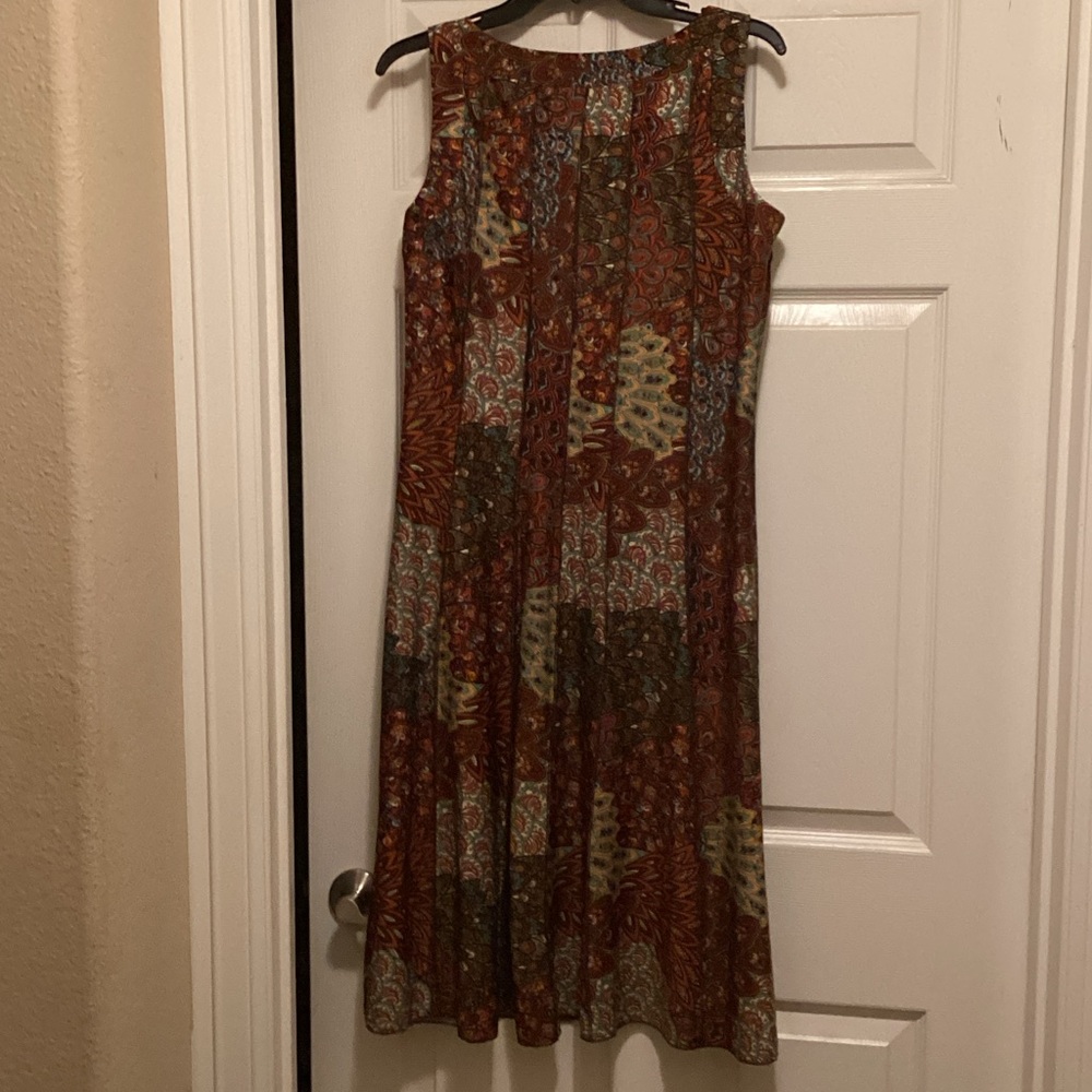 Perseption Concept Multicolor Patchwork Midi Dres… - image 3